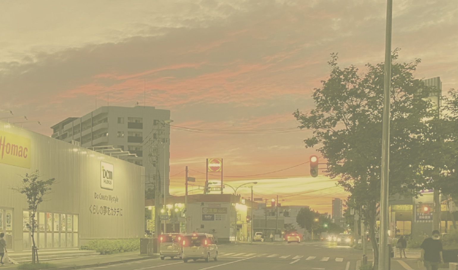 桑園の街並みの写真